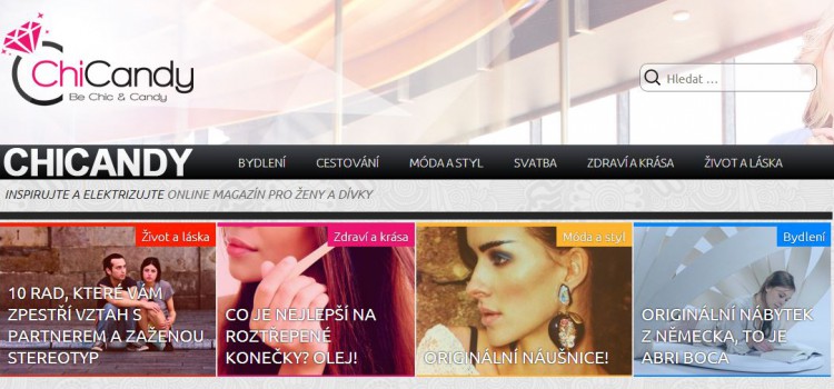 Online magazín pro ženy Chicandy