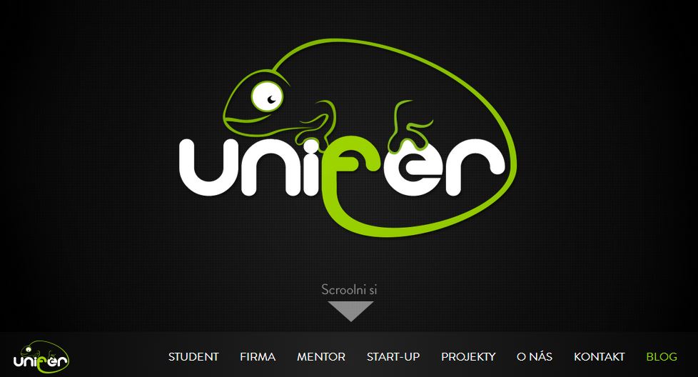 Webové stránky Unifer